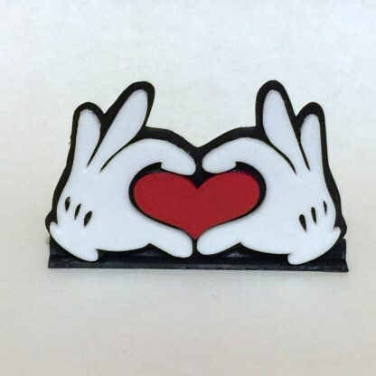 Custom Display Stand - Heart and Gloves