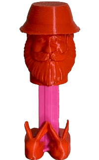 mini Make-A-Pez-Outlaw - dark pink stem
